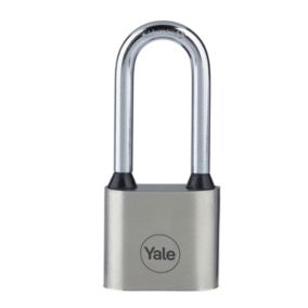 Yale Medium duty Block Iron Disc Long shackle Padlock (W)30mm