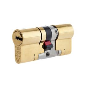 Yale Platinum Brass Single Euro Cylinder lock 35/35, (L)70mm