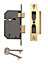 Yale PM550 2.5P 64mm Brass effect Metal 5 lever Sashlock