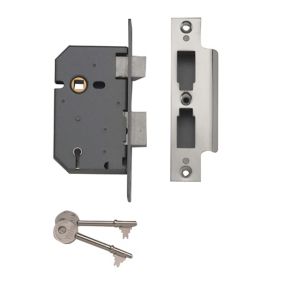 Yale PM5502.5IN 64mm Chrome effect Metal 5 lever Sashlock