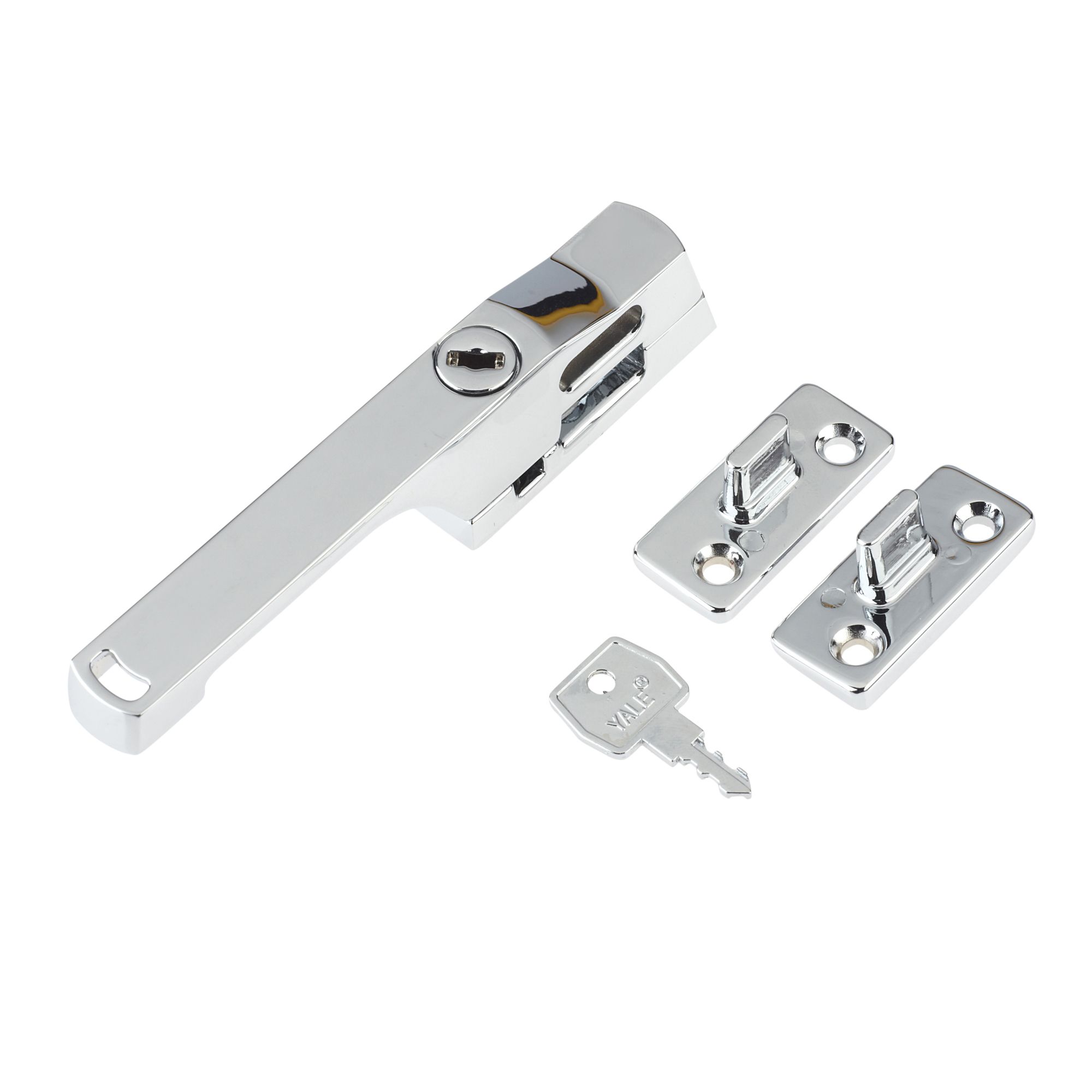 Yale Polished Chrome effect Metal Window handle (L)129mm