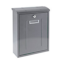 Yale Satin Stainless steel Post box, (H)330mm (W)255mm
