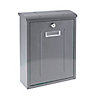Yale Satin Stainless steel Post box, (H)330mm (W)255mm