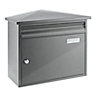 Yale Satin Stainless steel Post box, (H)345mm (W)375mm
