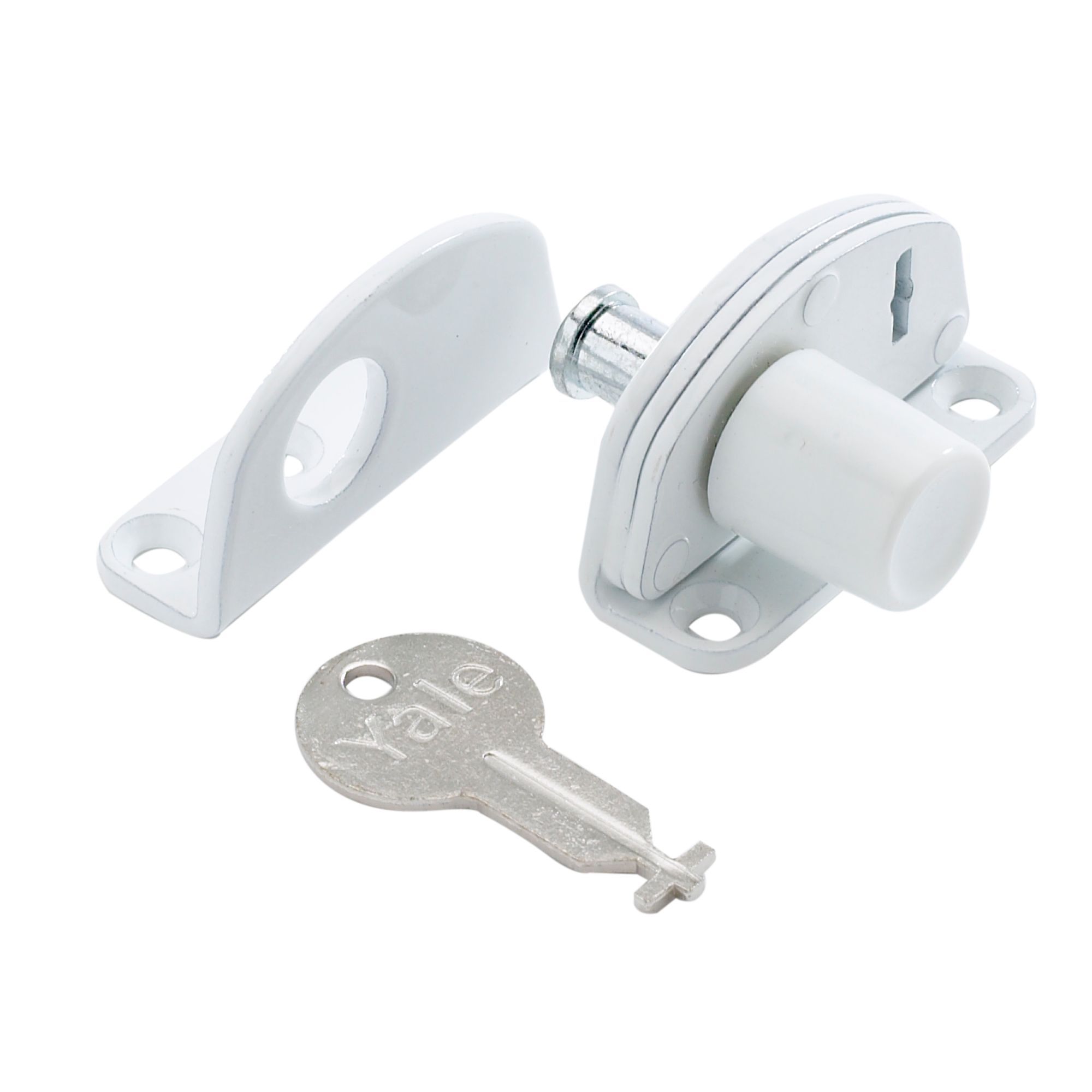 Yale White Metal Sash Window fastener