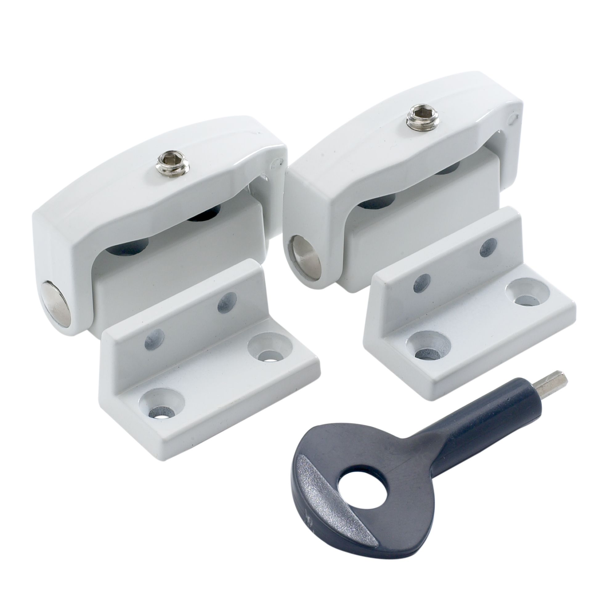 Yale White Metal Window Toggle lock, Pack of 2