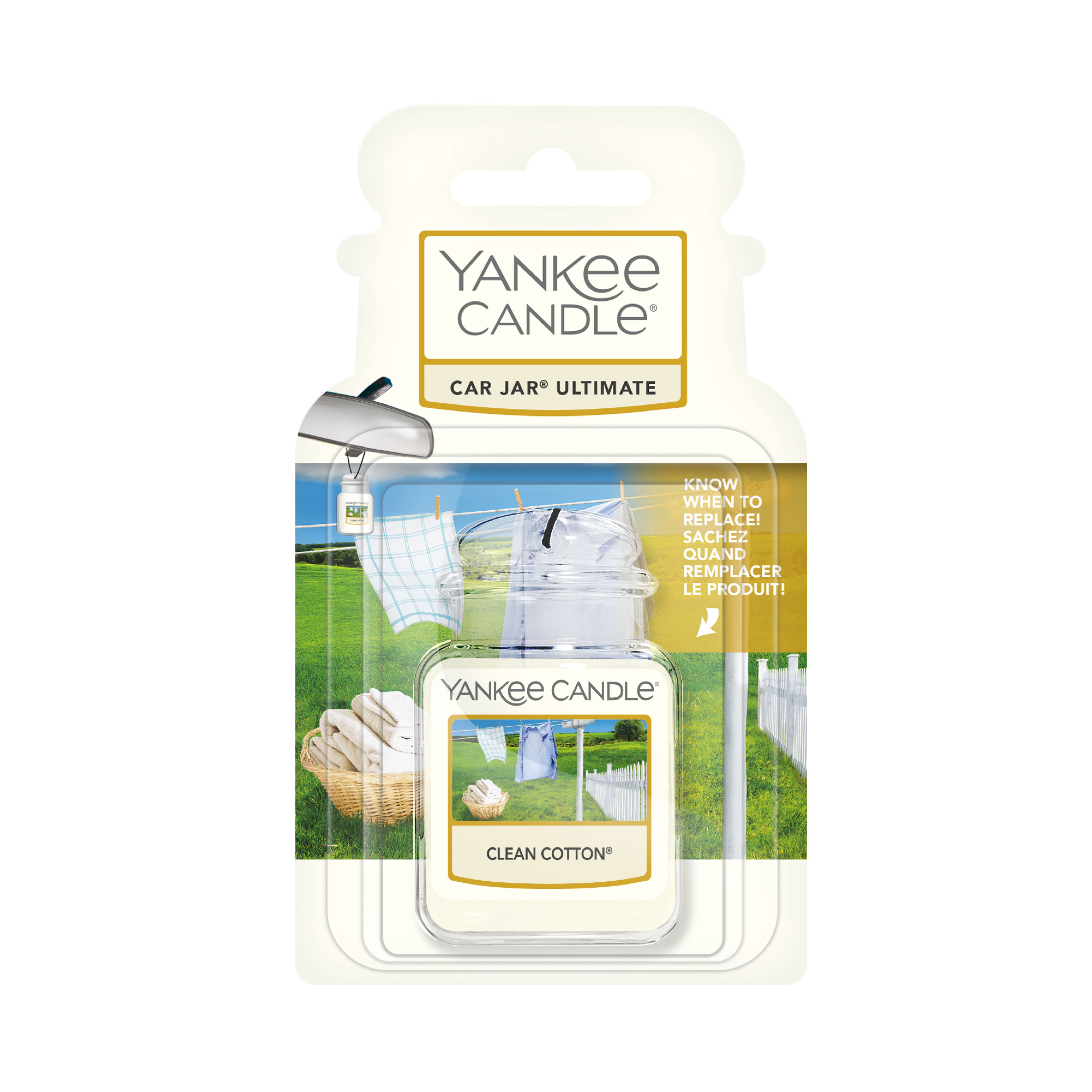 Yankee Candle Car Jar Ultimate Clean Cotton Air freshener