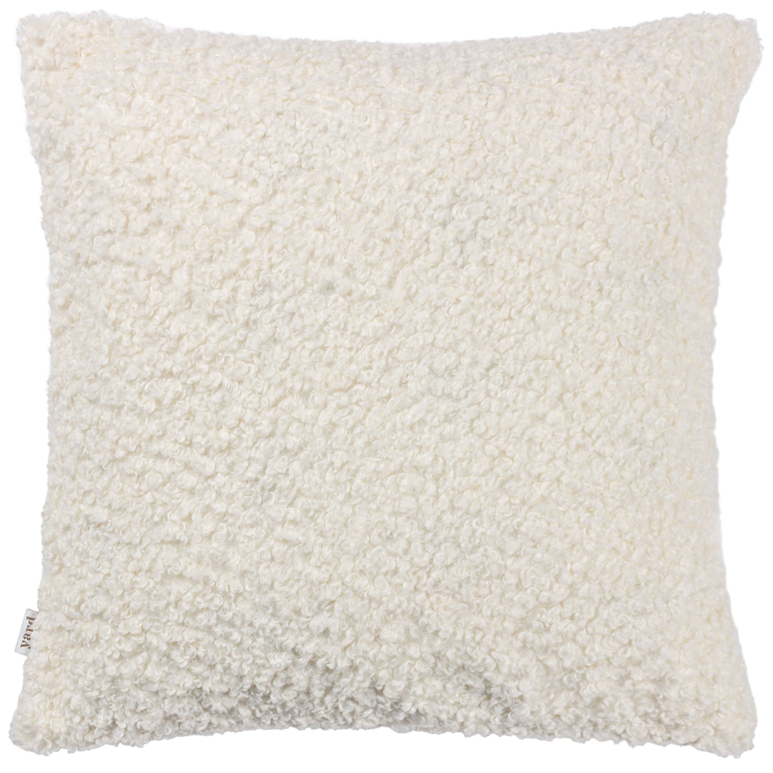 Yard Cabu Ecru Boucle Bouclette effect Indoor Cushion, (L)45cm x (W)45cm