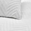 Yard White Chevron Tuft Double Cotton Duvet cover & pillow case set