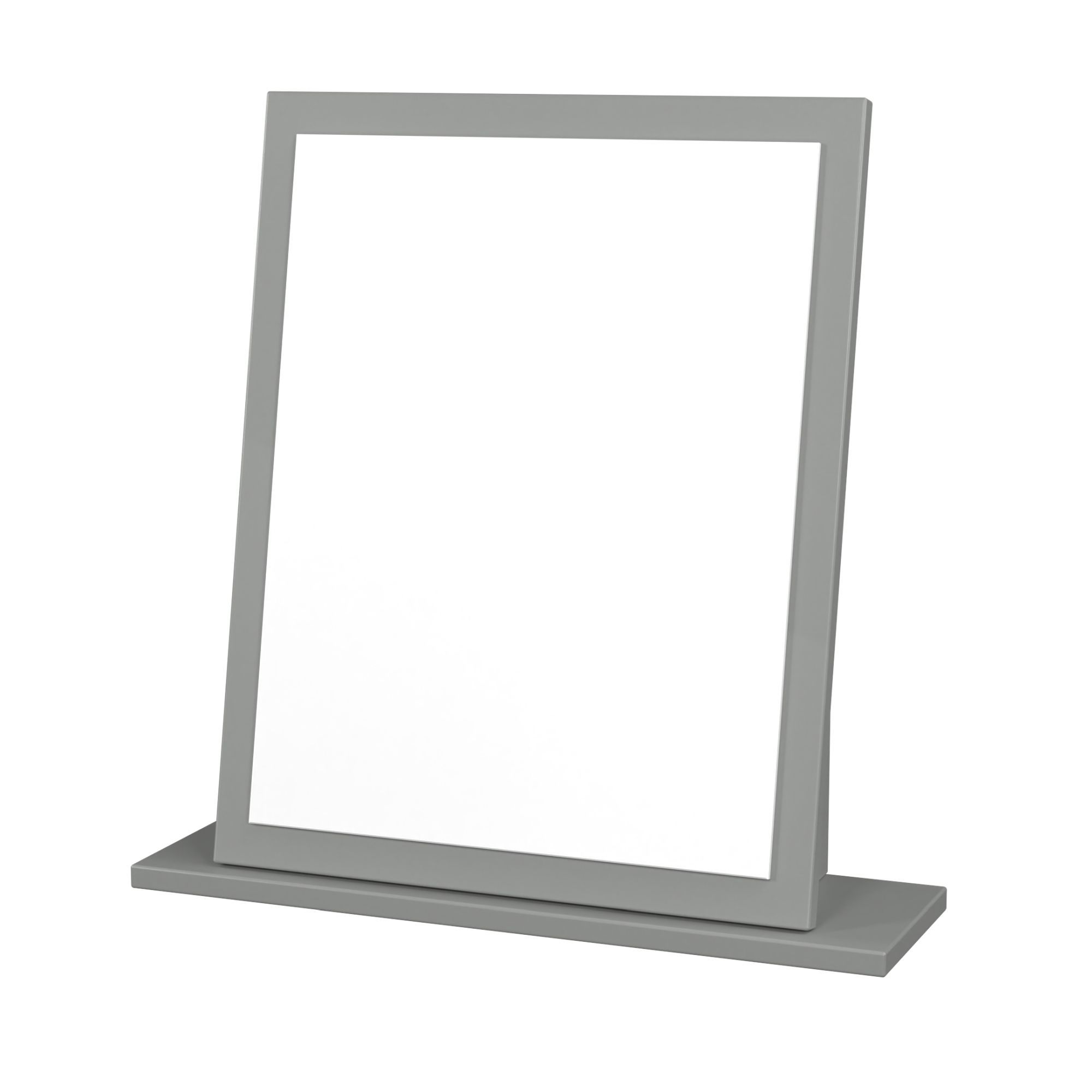 Yarmouth Grey Rectangular Freestanding Framed mirror, (H)50cm (W)47.8cm