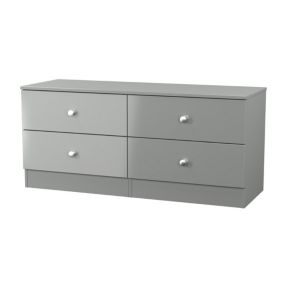 Yarmouth Ready assembled Grey 4 Drawer Bed box (H)495mm (W)1100mm (D)390mm