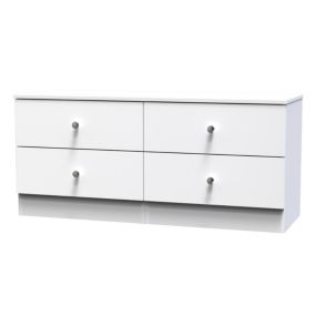 Yarmouth Ready assembled White 4 Drawer Bed box (H)495mm (W)1100mm (D)390mm