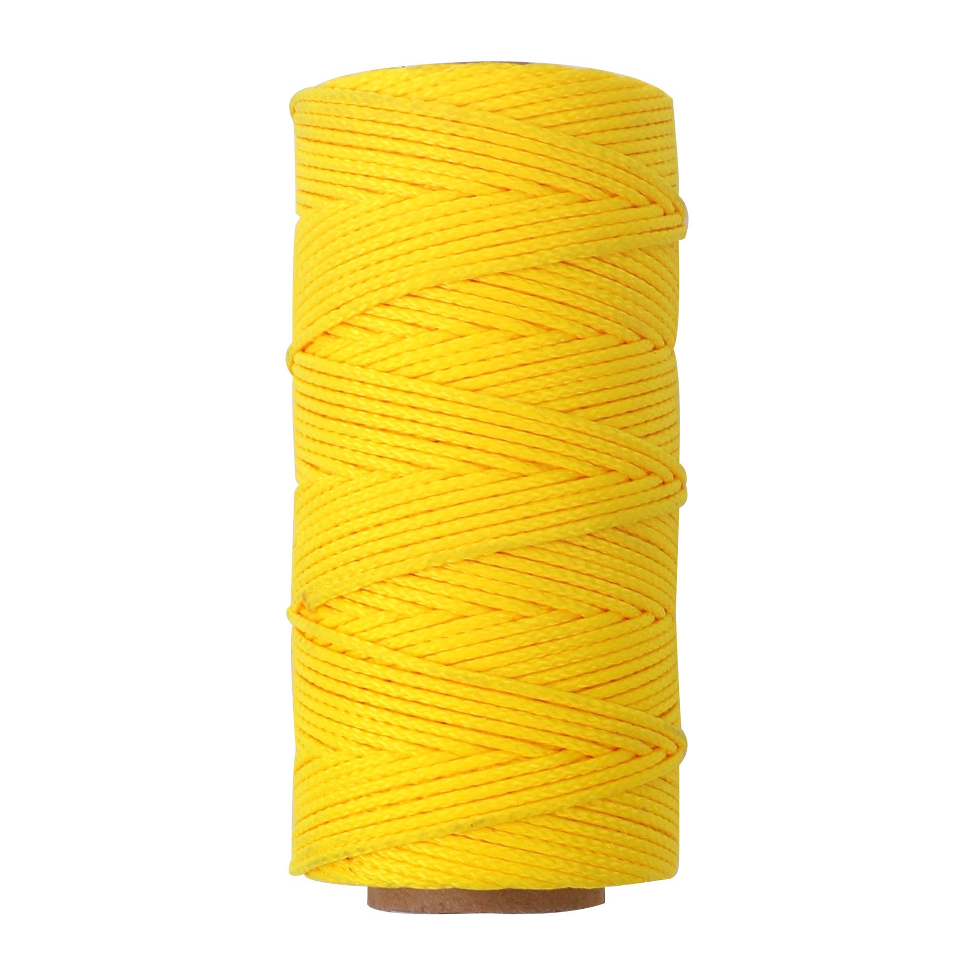 Yellow Braided nylon Brick line 75m