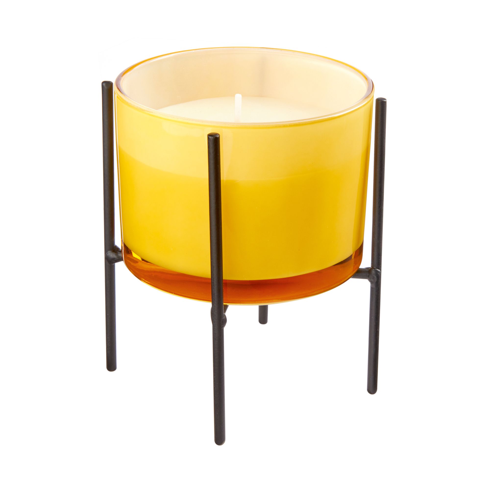 Yellow Citronella Scented candle 1020g, Small DIY at B&Q