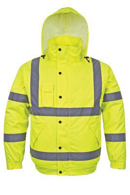 Yellow Hi-vis jacket X Large | DIY at B&Q