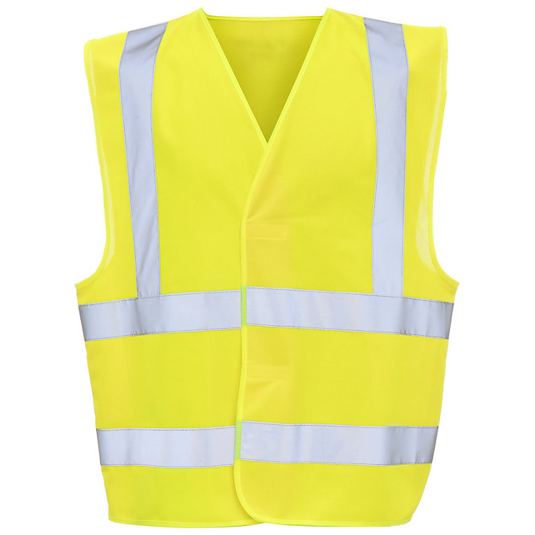 Yellow Hi-vis waistcoat, Small | DIY at B&Q