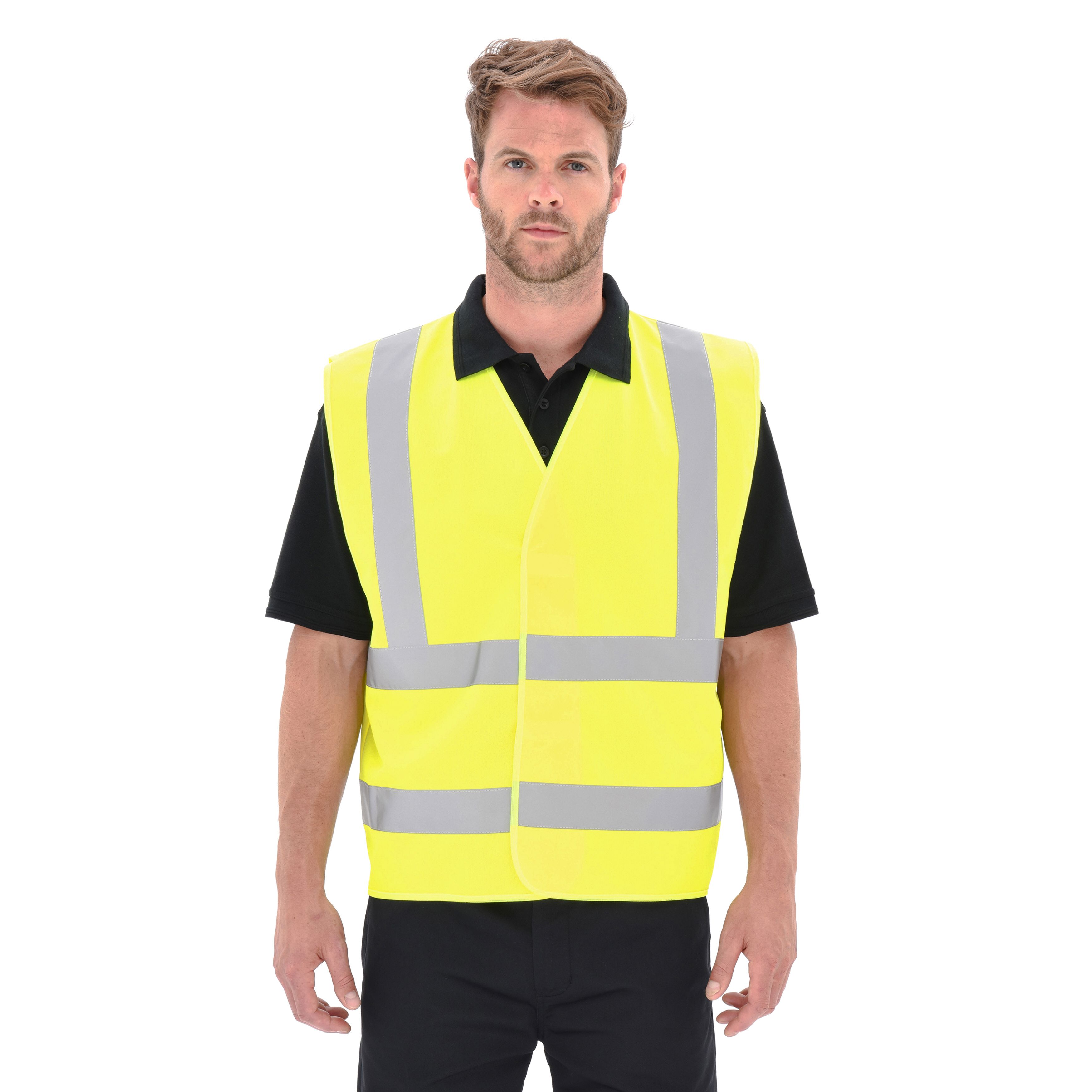 Lowes Yellow Hi Vis Zip Thru Vest - Lowes Menswear