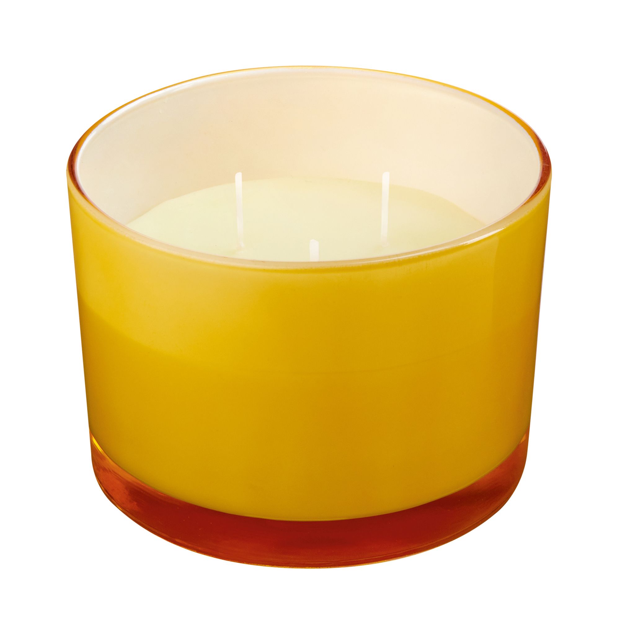 Yellow Lemon grass Citronella Small Scented candle