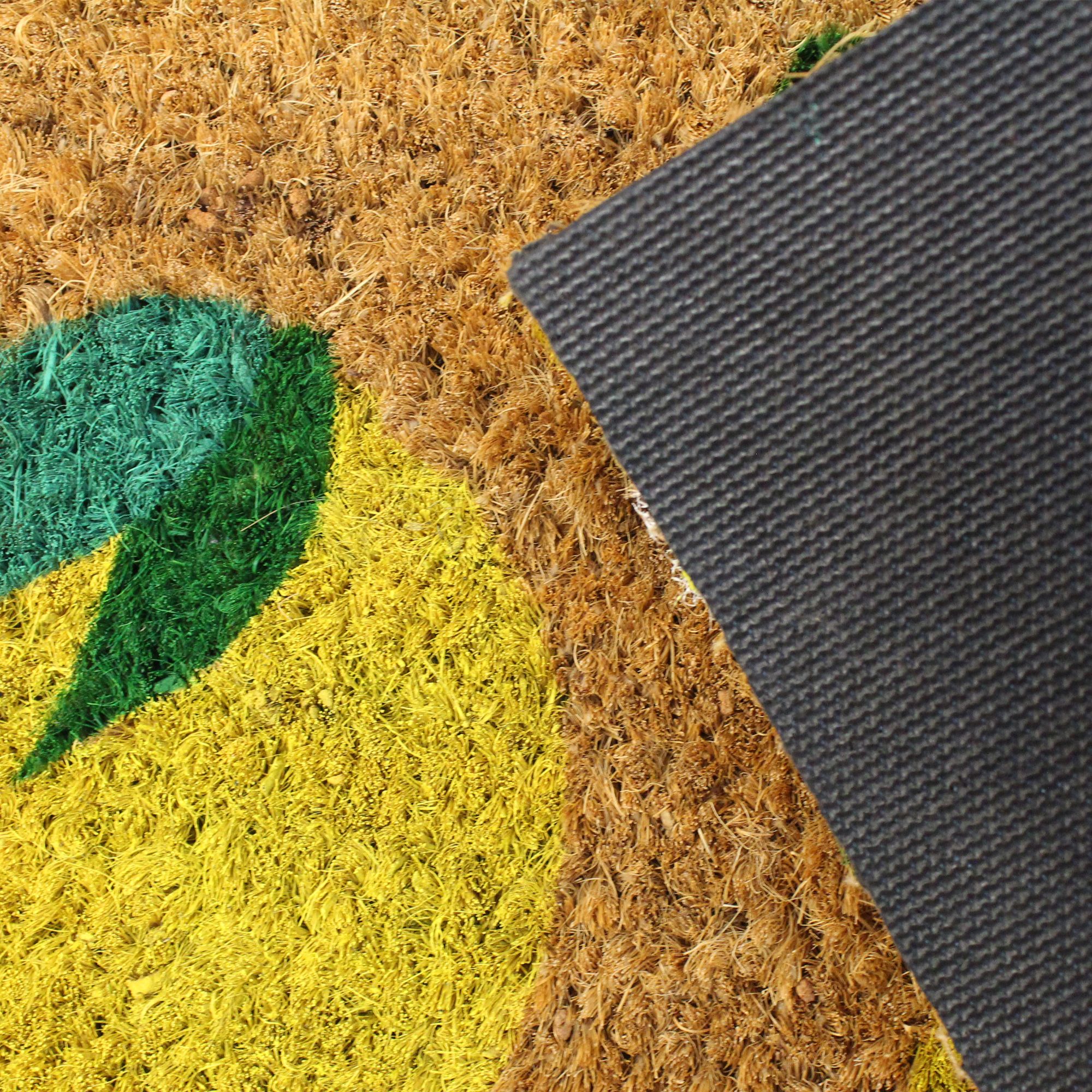 Yellow Lemons Door mat, 57cm x 40cm