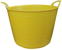 Yellow Plastic 40L Flexi tub