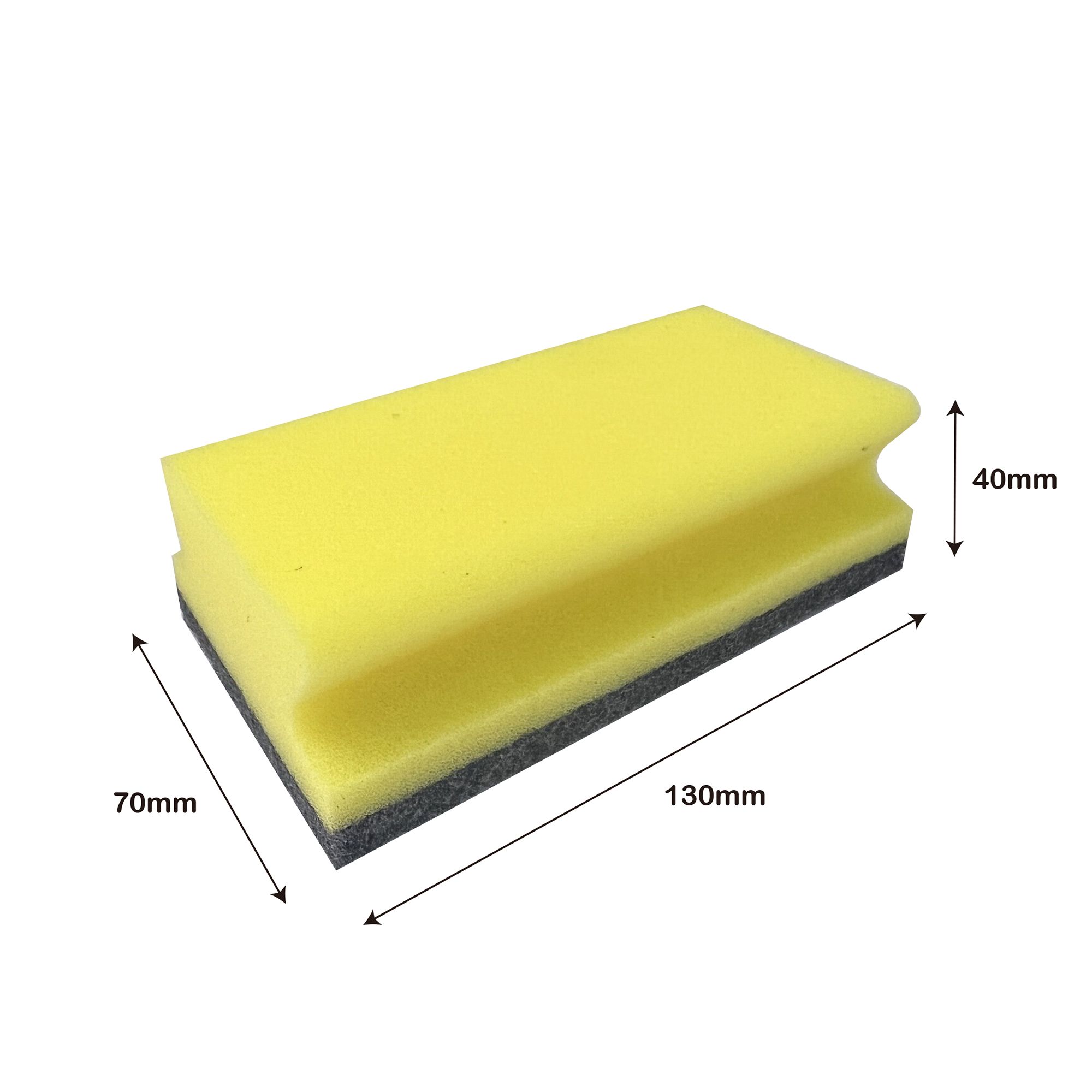 Yellow Synthetic sponge scourer, Pack of 10