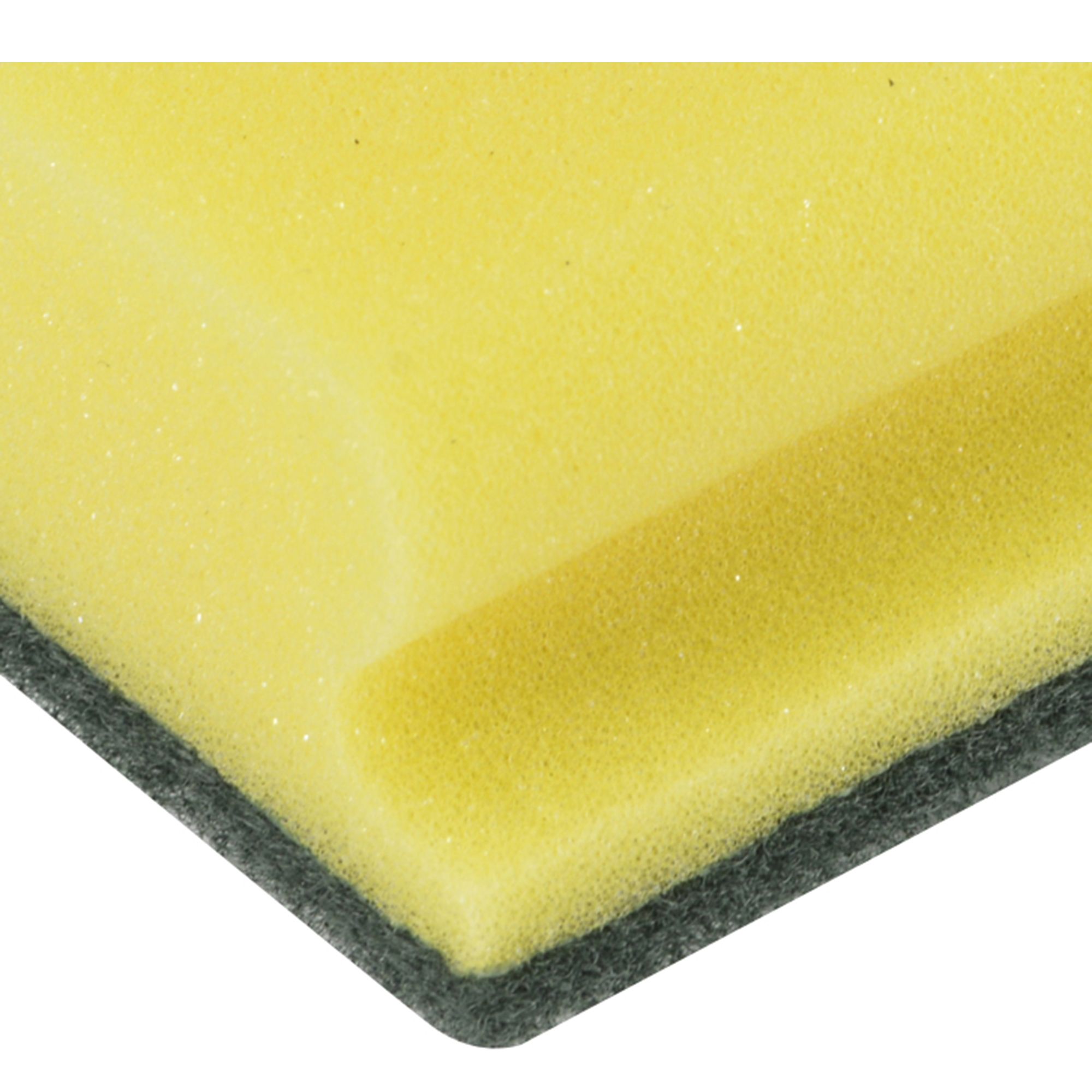 Yellow Synthetic sponge scourer, Pack of 3