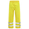 Yellow Waterproof Hi-vis trousers, X Large