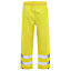 Yellow Waterproof Hi-vis trousers, X Large