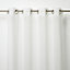 Yena Off white Plain Unlined Eyelet Voile curtain (W)140cm (L)260cm, Single