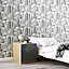 Yopo Black & white Cityscape Textured Wallpaper