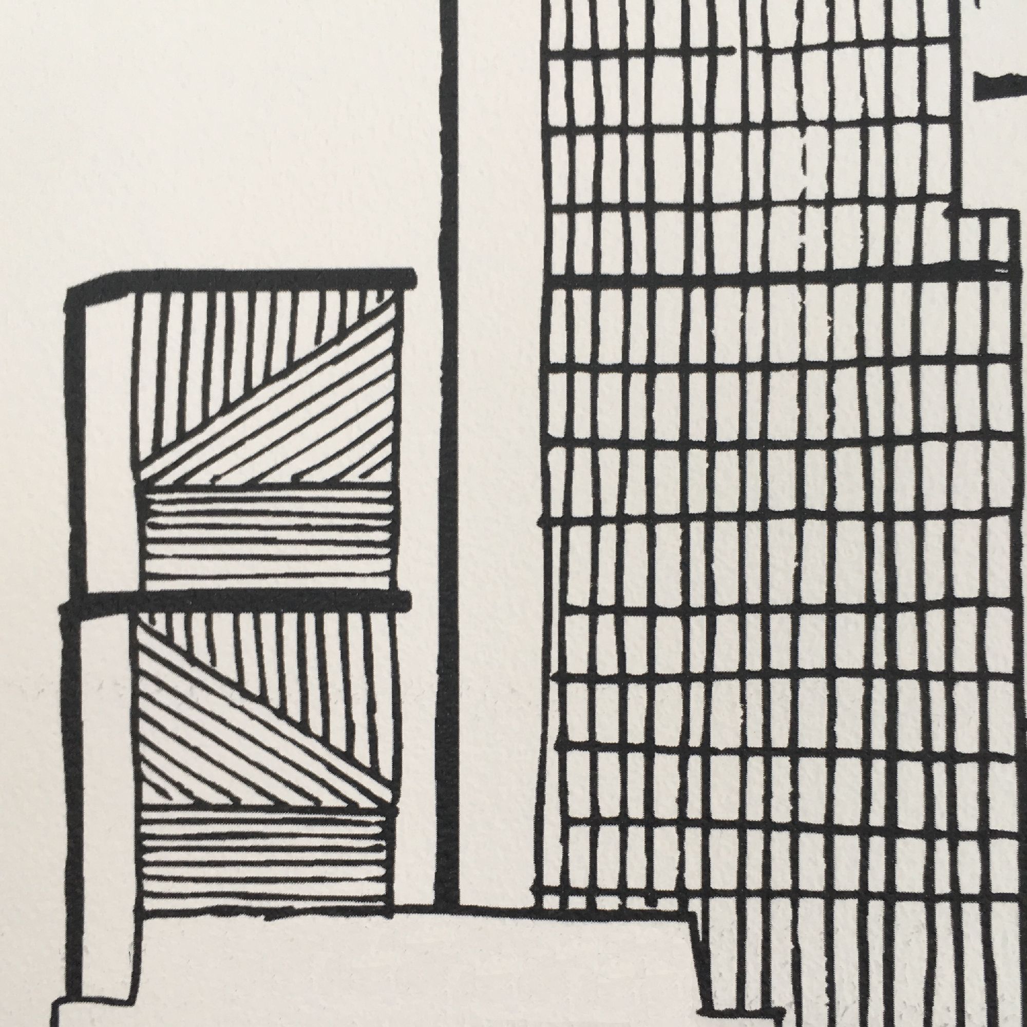 Yopo Black & white Cityscape Textured Wallpaper