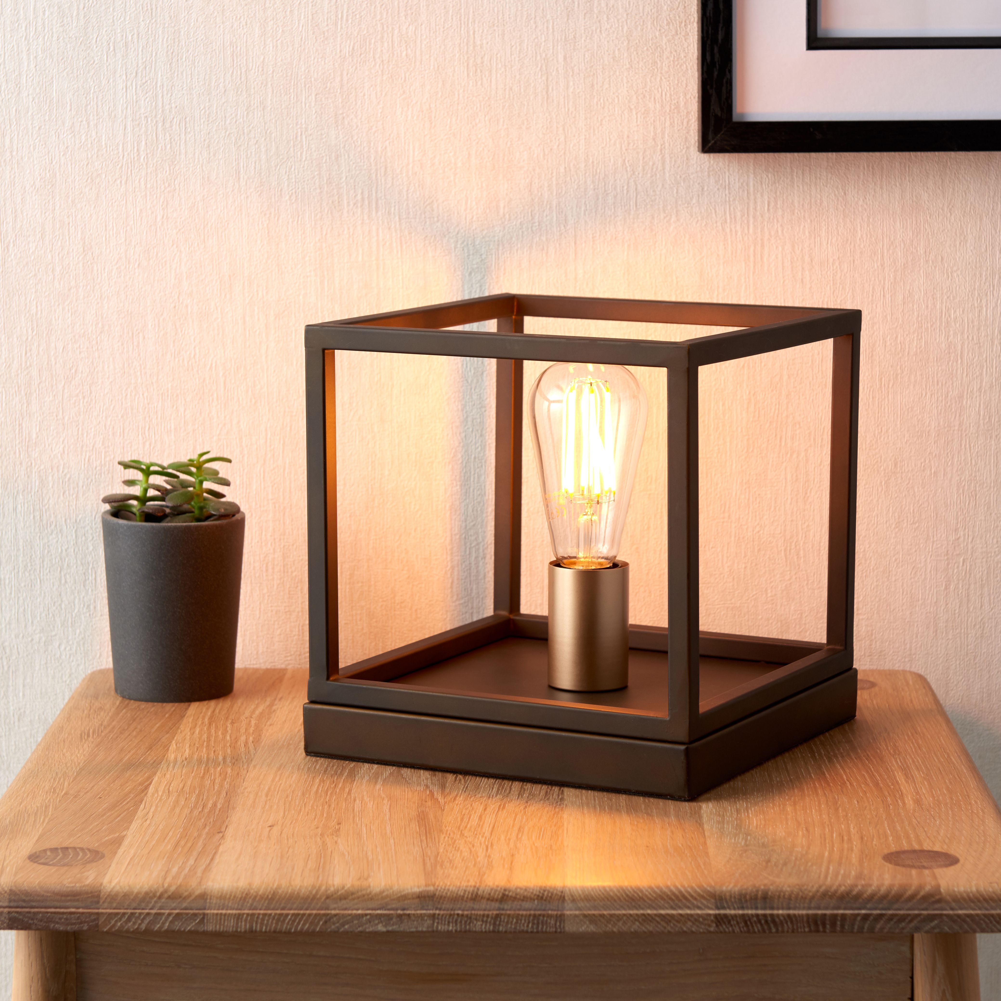 Bronze industrial deals table lamp