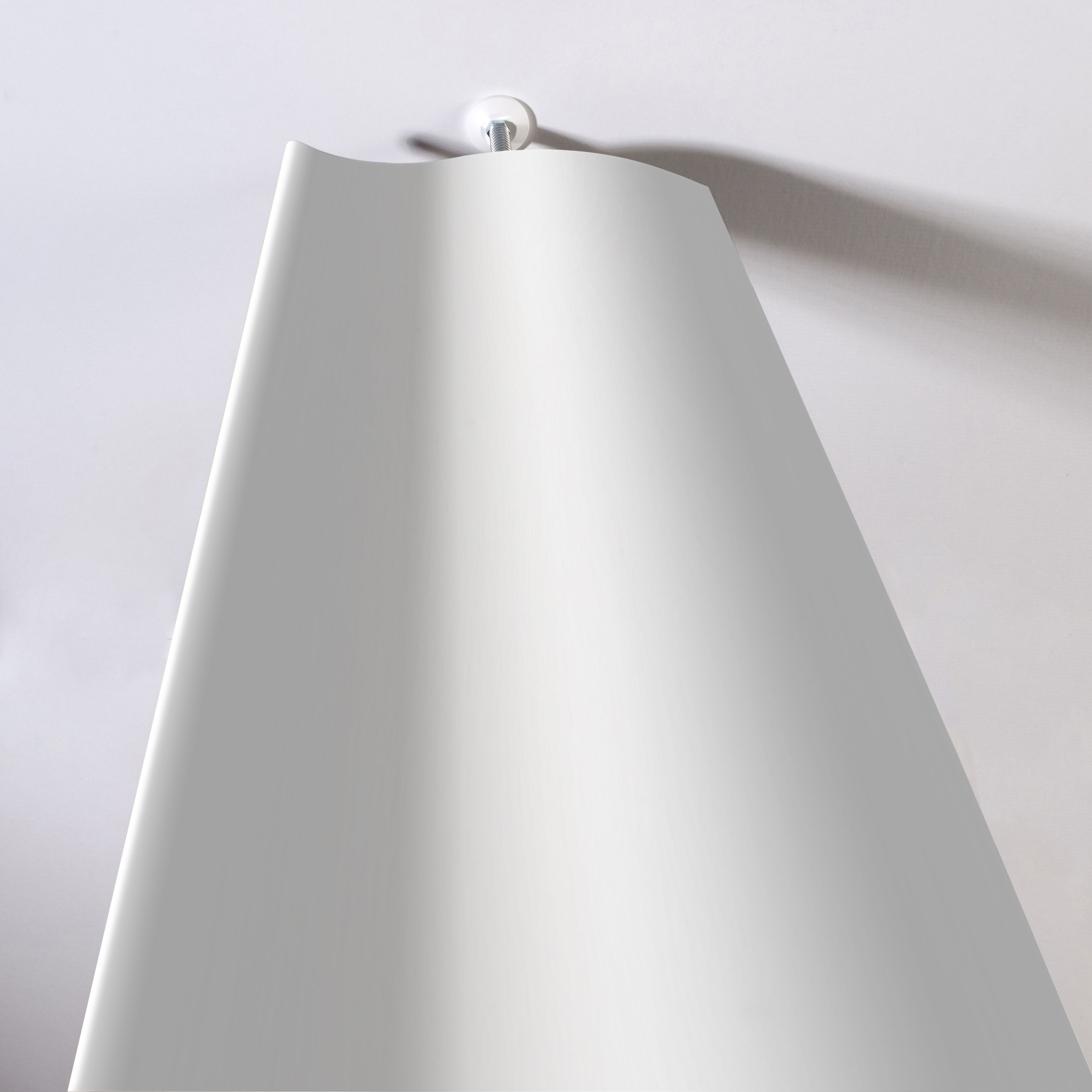 Yotta White Curved wave Adjustable height Room divider, Pack of 4 DIY