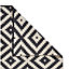 Zara Black & White Geometric Rug 170cmx120cm