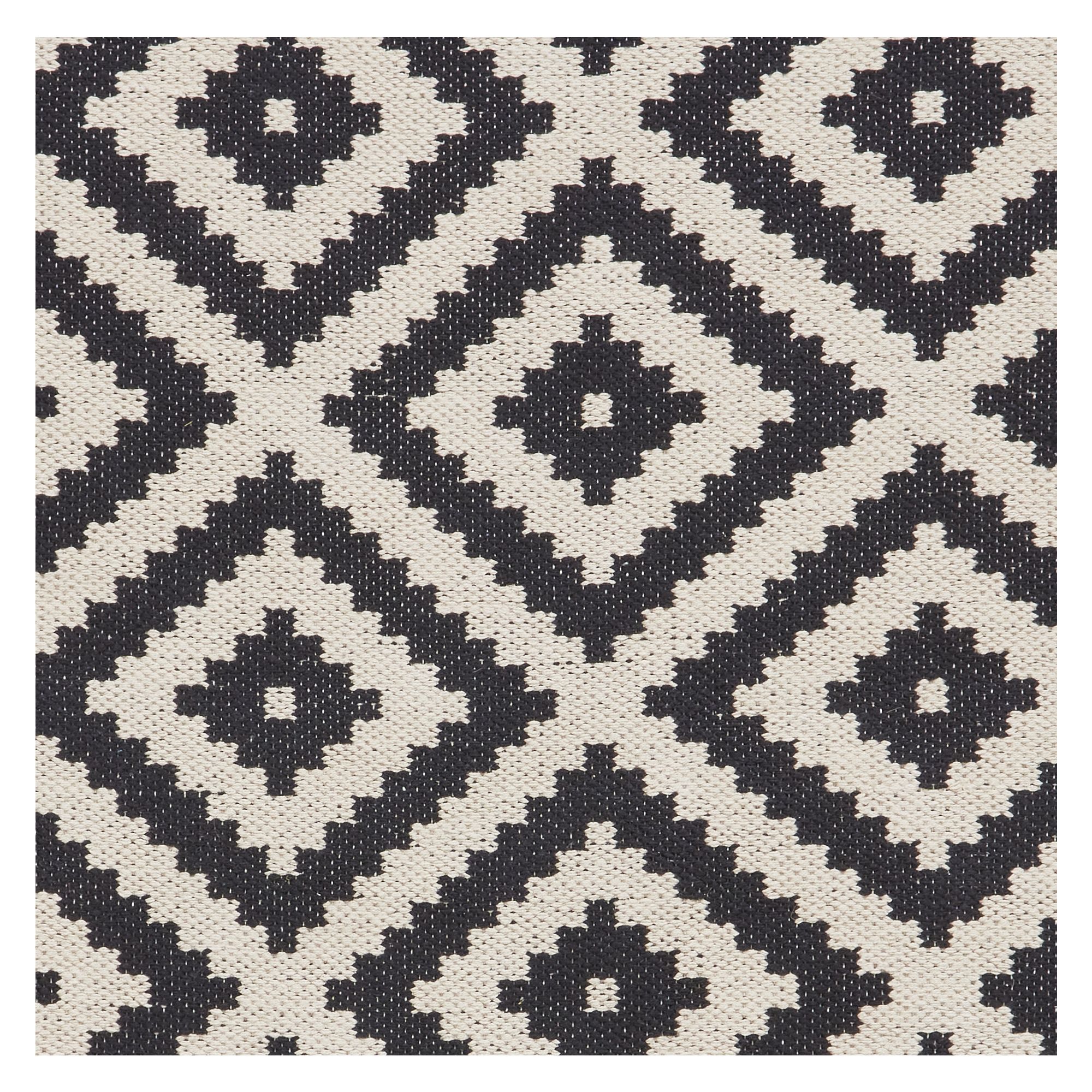 Zara Black & White Geometric Woven effect Medium Rug - 8