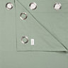 Zen Duck egg Plain Unlined Eyelet Curtains (W)117cm (L)137cm, Pair