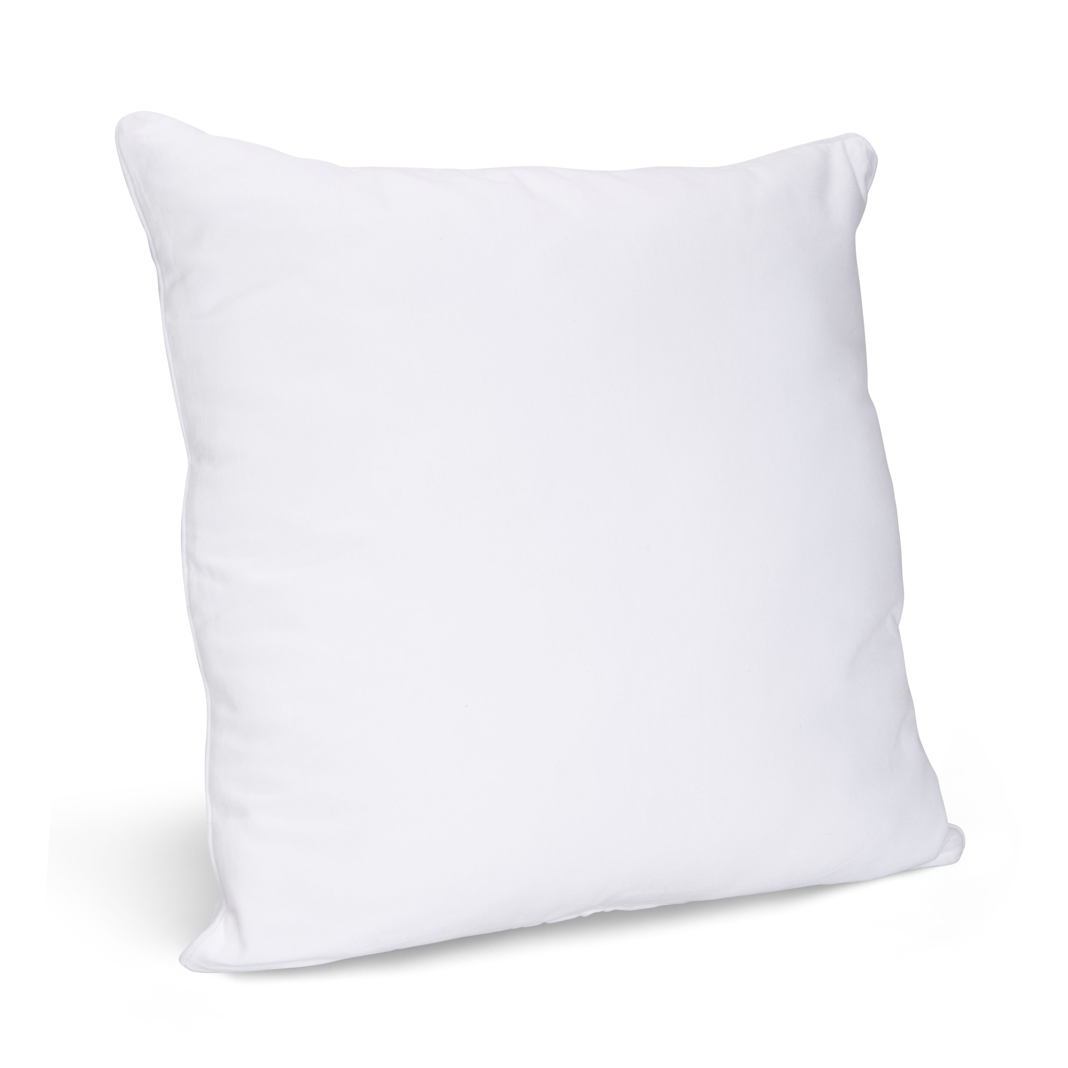 Zen Plain Cushion, White DIY at B&Q