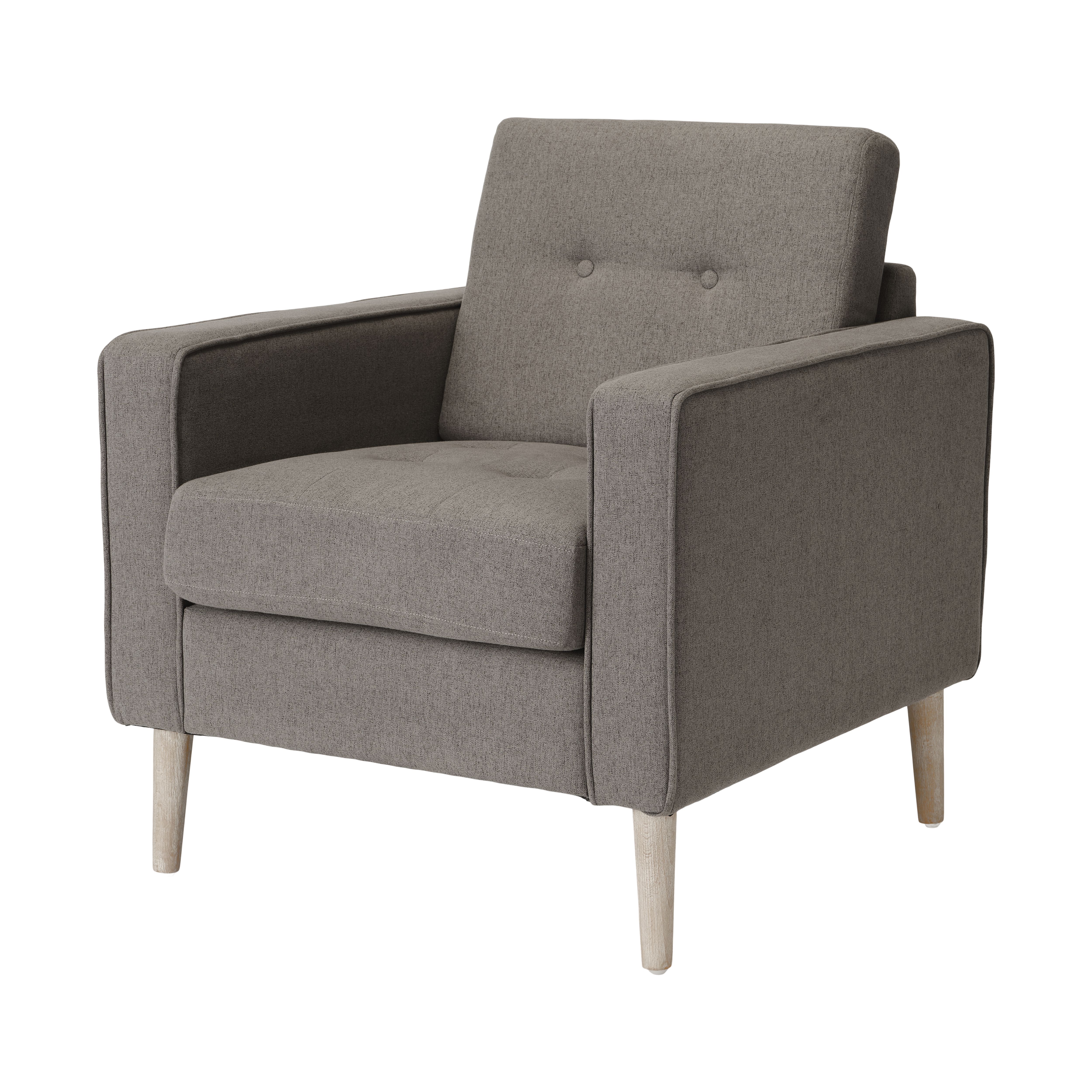 Zennor Dark grey Linen effect Relaxer chair (H)850mm (W)770mm (D)795mm