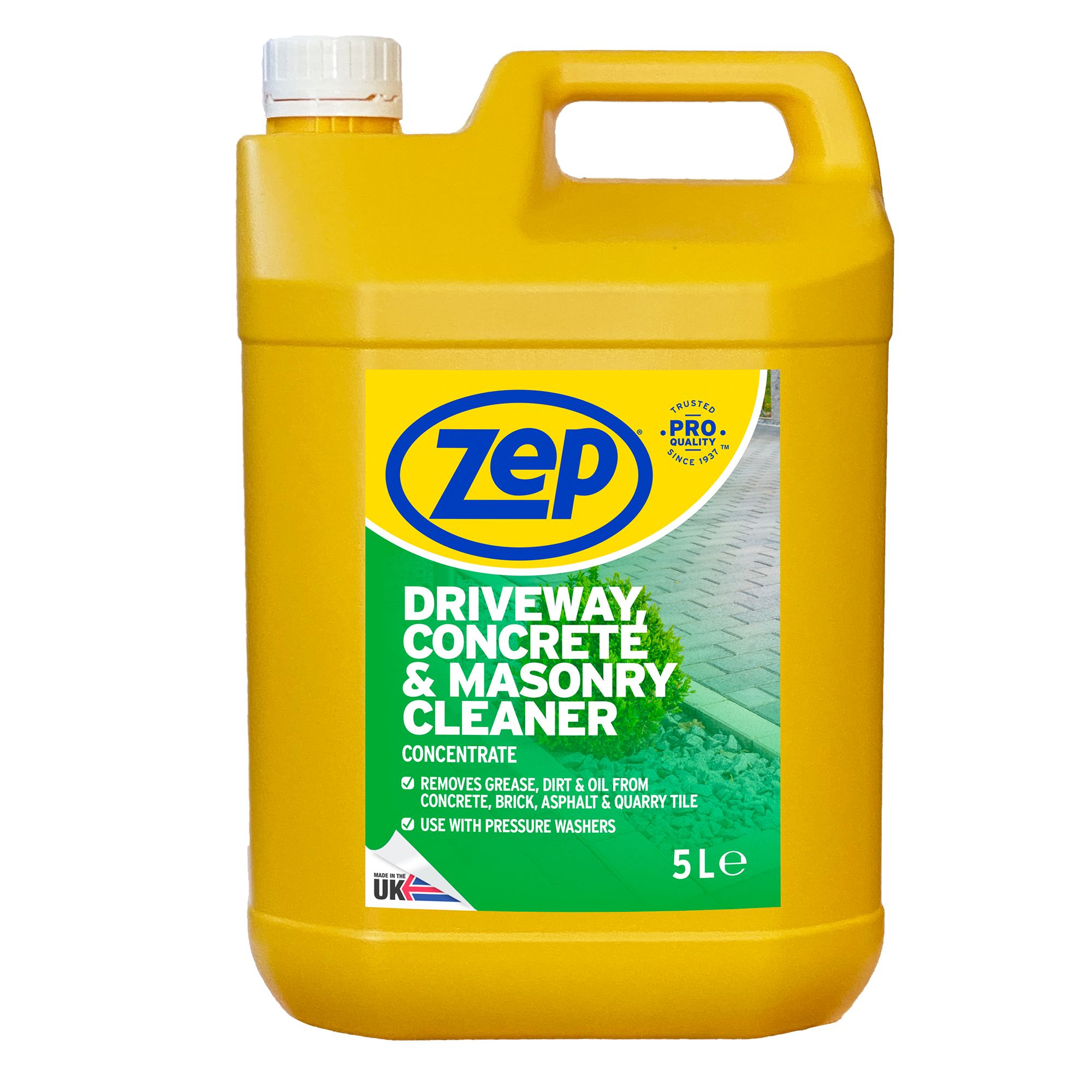 Zep Commercial Driveway, Concrete & Masonry Patio & driveway cleaner, 5L Bottle