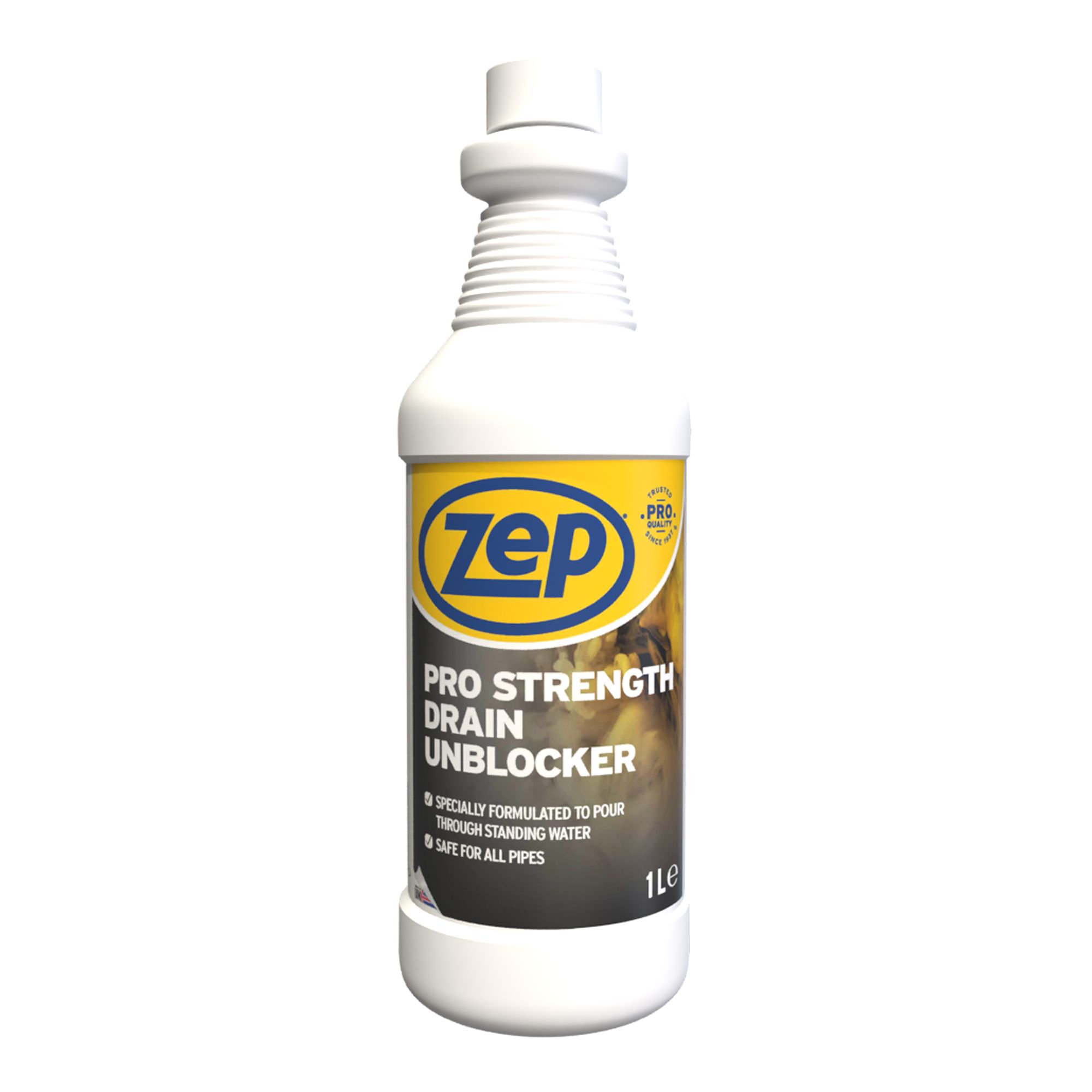 Zep Commercial Pro-Strength Drain Unblocker, 1L | DIY At B&Q