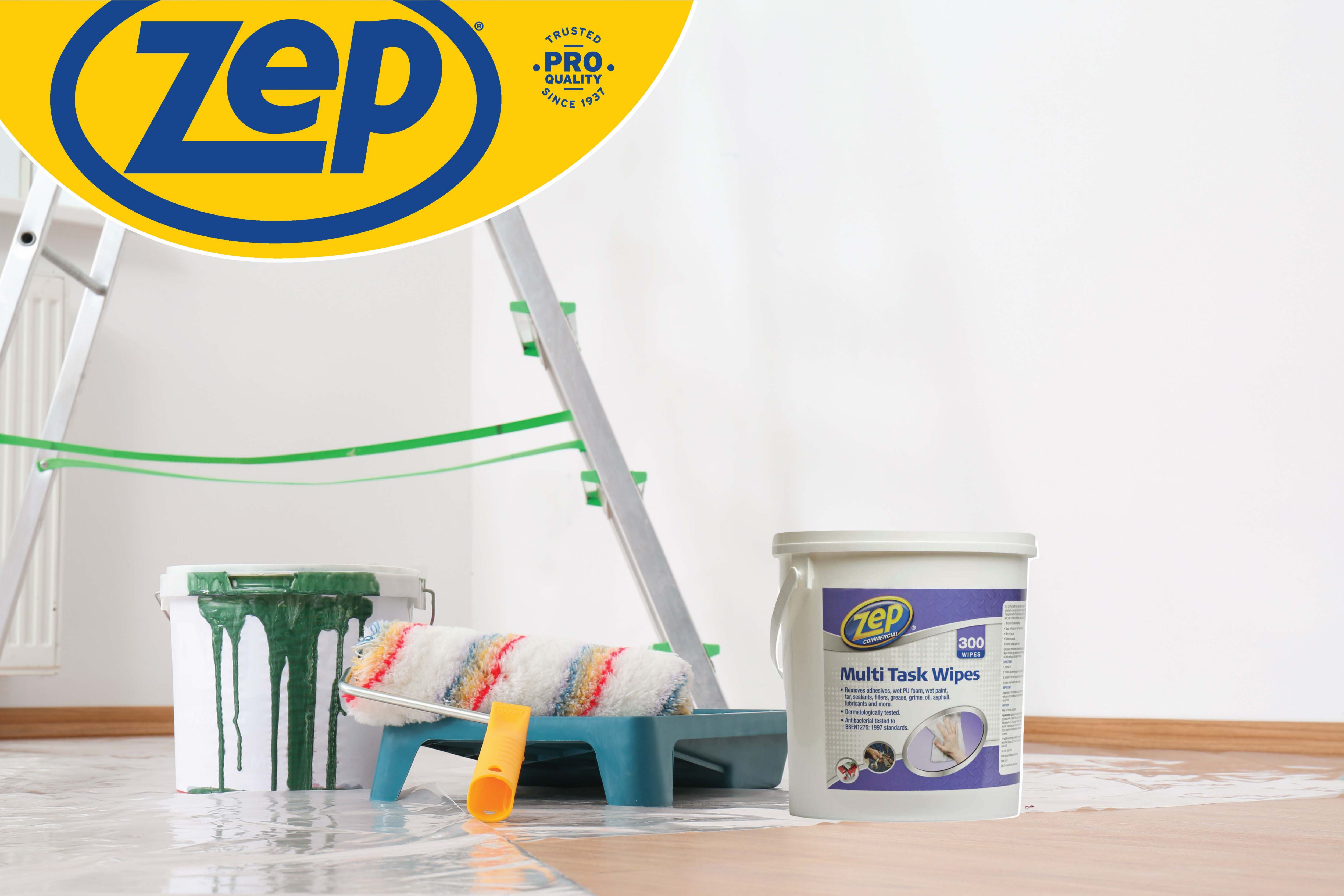 Zep Commercial Unscented Multisurface wipes, Pack of 300