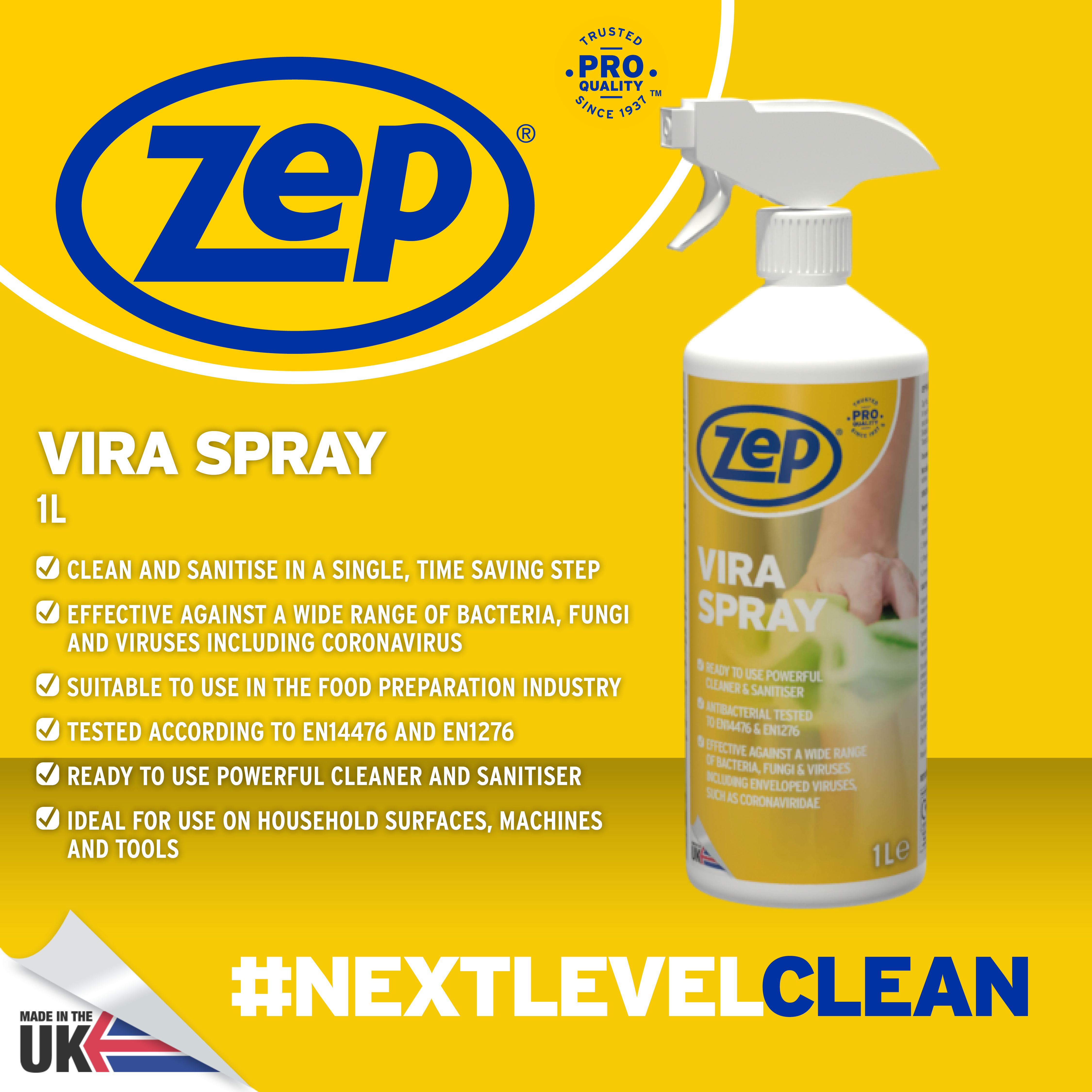 Zep Countertop Disinfectant & cleaner, 1L
