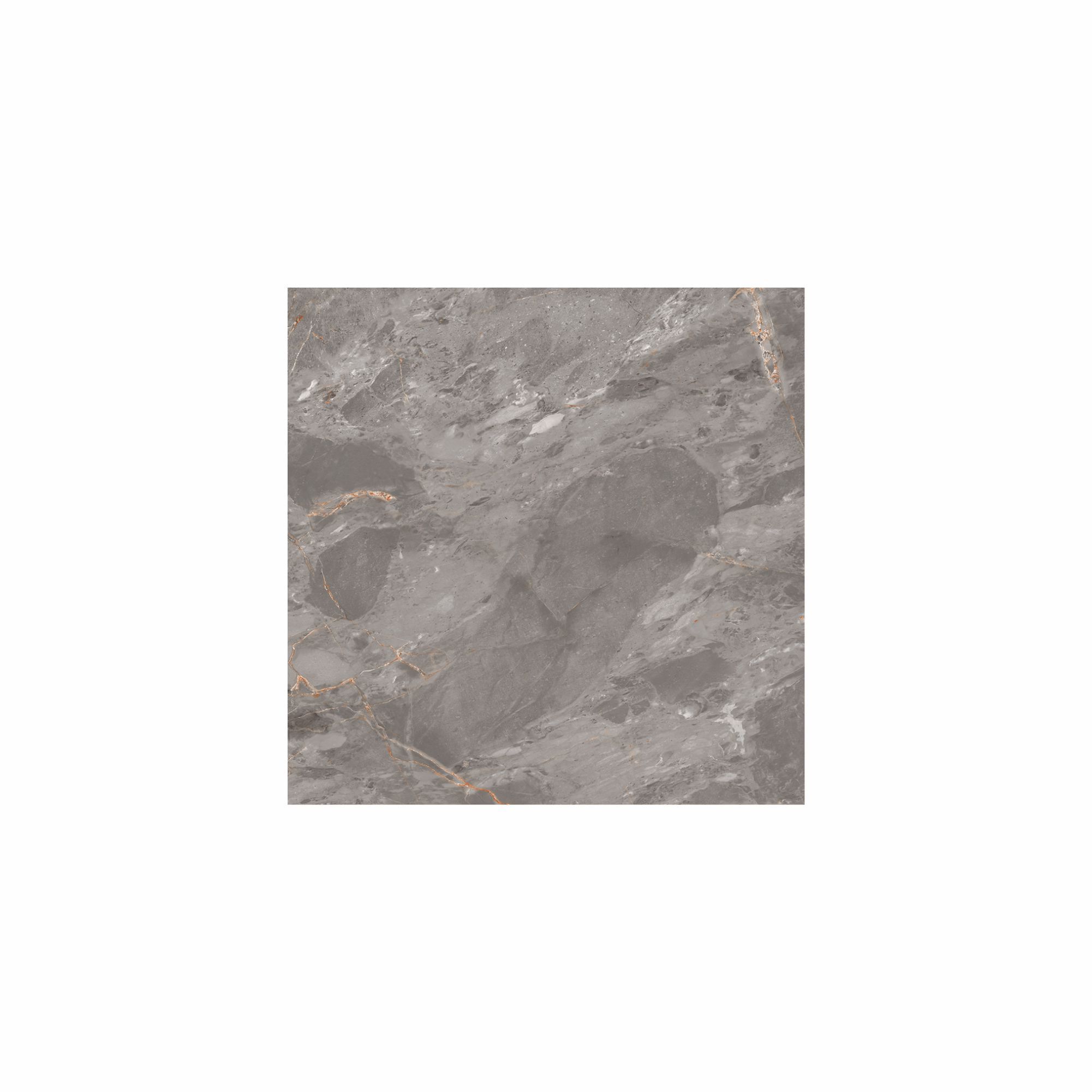 Zerlina Grey Matt Stone effect Porcelain Wall & floor Tile, Pack of 3, (L)600mm (W)600mm