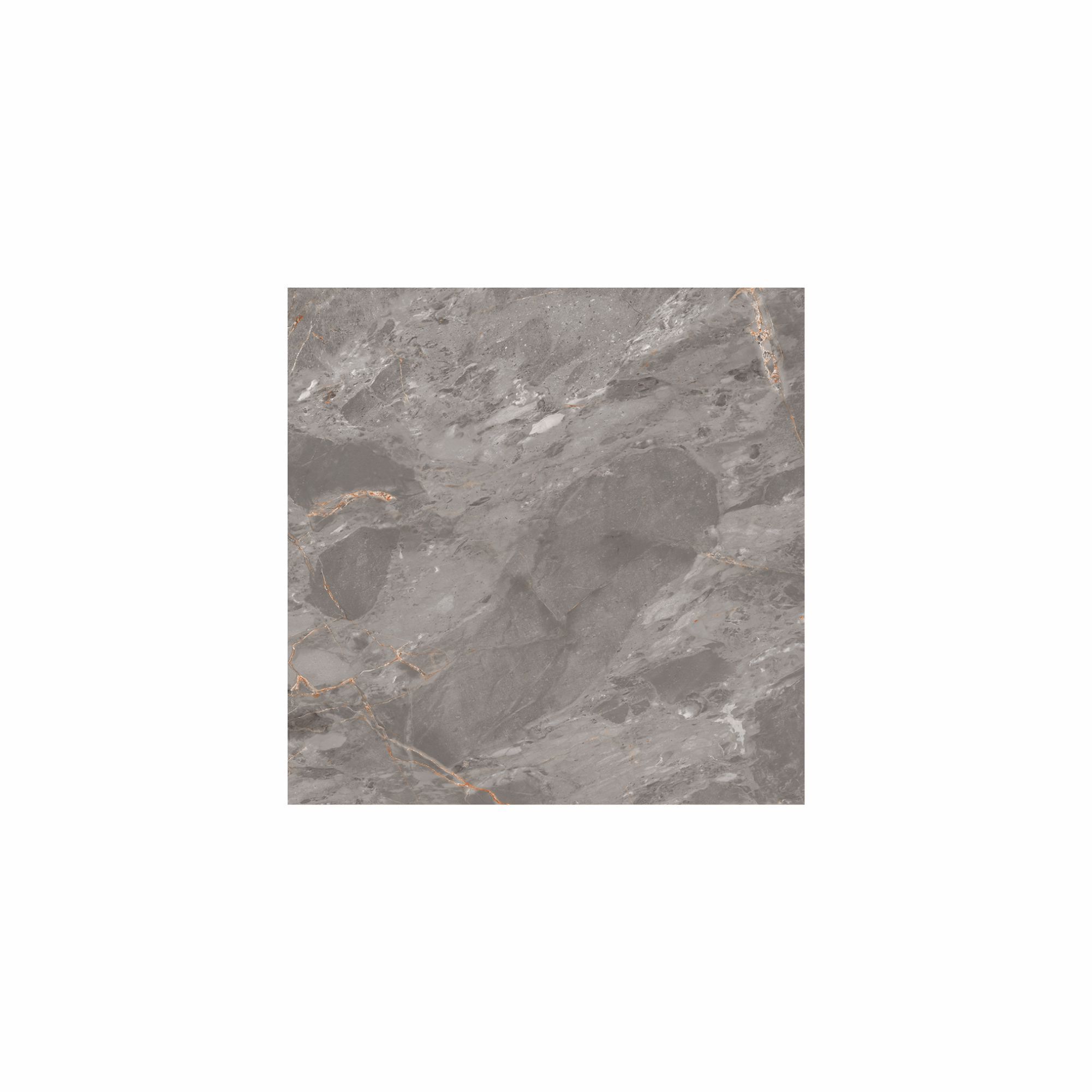 Zerlina Grey Matt Stone effect Textured Porcelain Indoor Wall & floor Tile, Pack of 3, (L)600mm (W)600mm