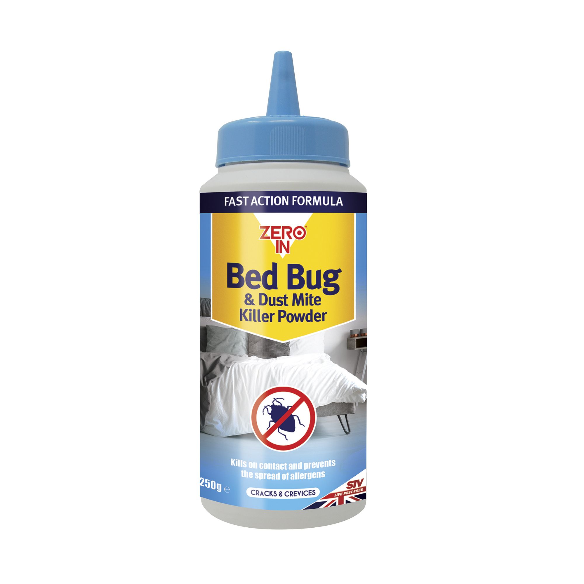 Zero In Killer Bed bug & Dust mite Pest powder 250g DIY at B&Q