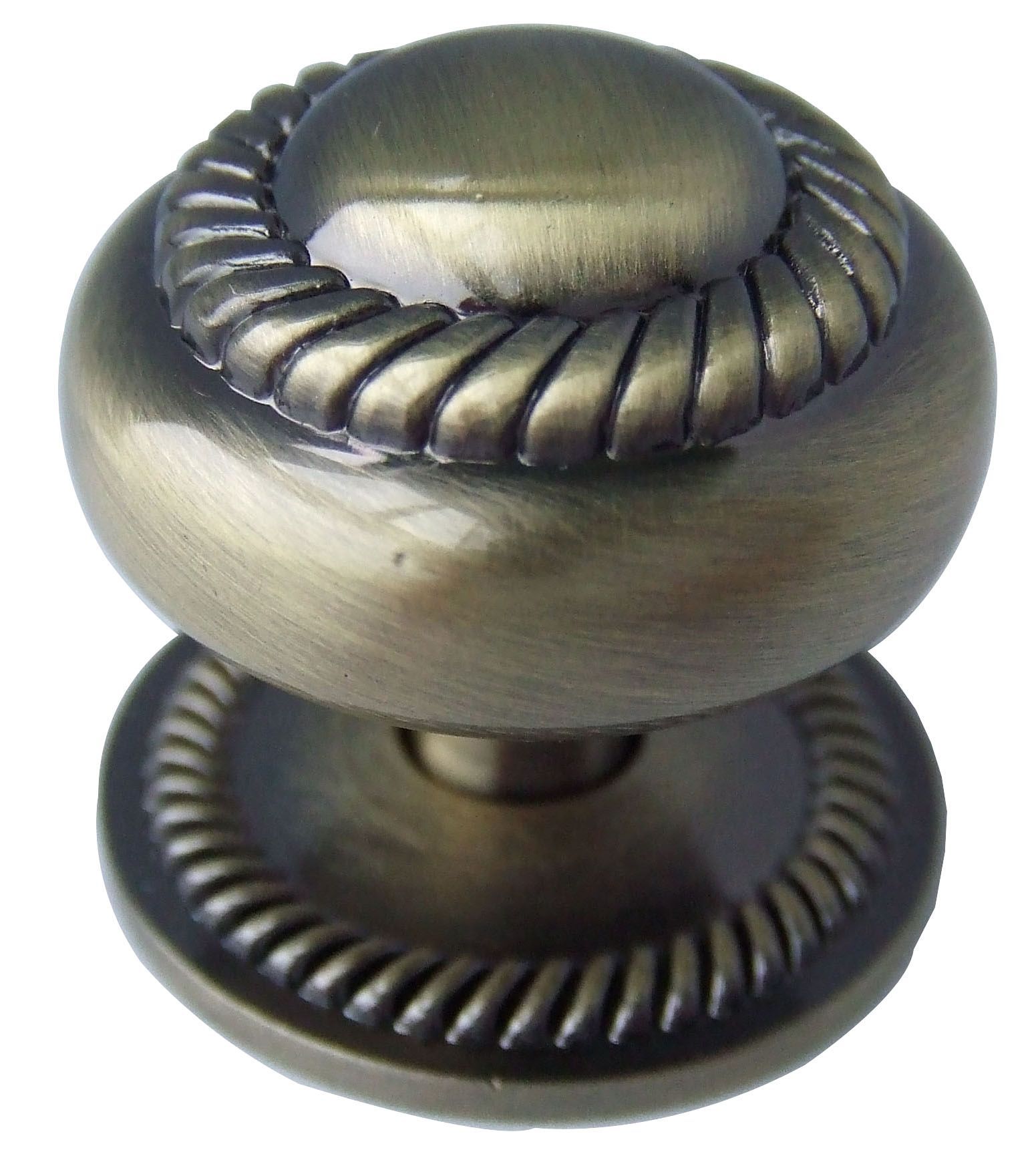 Zinc alloy Bronze effect Round Roped Furniture Knob