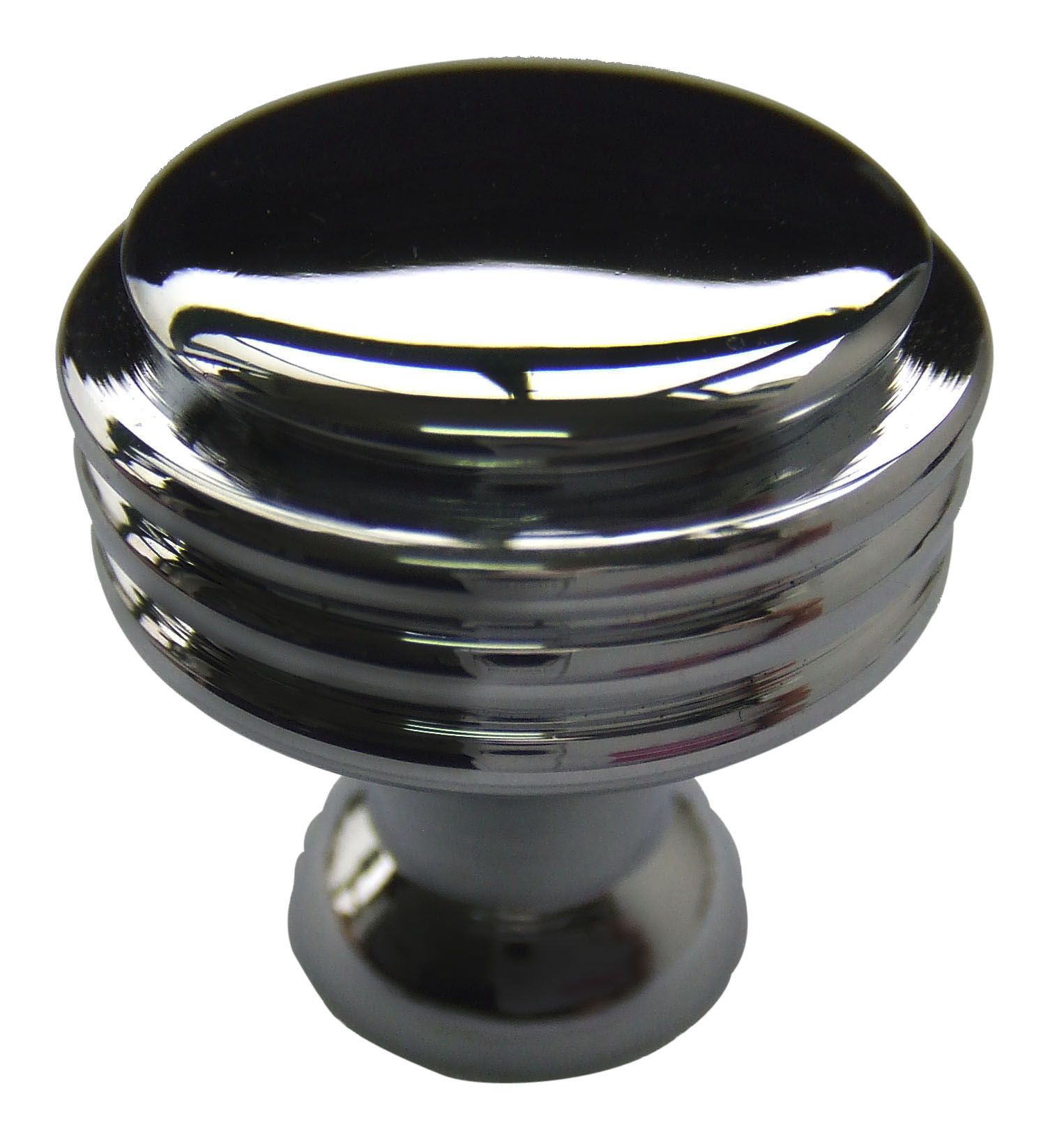 Zinc alloy Chrome effect Round Hooped Furniture Knob