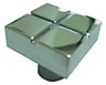Zinc alloy Chrome effect Square Furniture Knob
