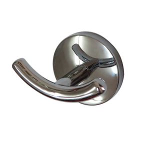 Zinc alloy Double Robe Hook (H)52.1mm (W)60mm