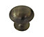 Zinc alloy Gold effect Oval Cabinet Knob (Dia)33mm